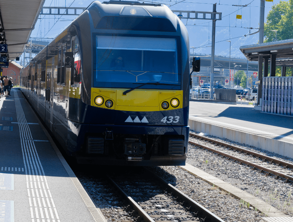 Trains in Interlaken