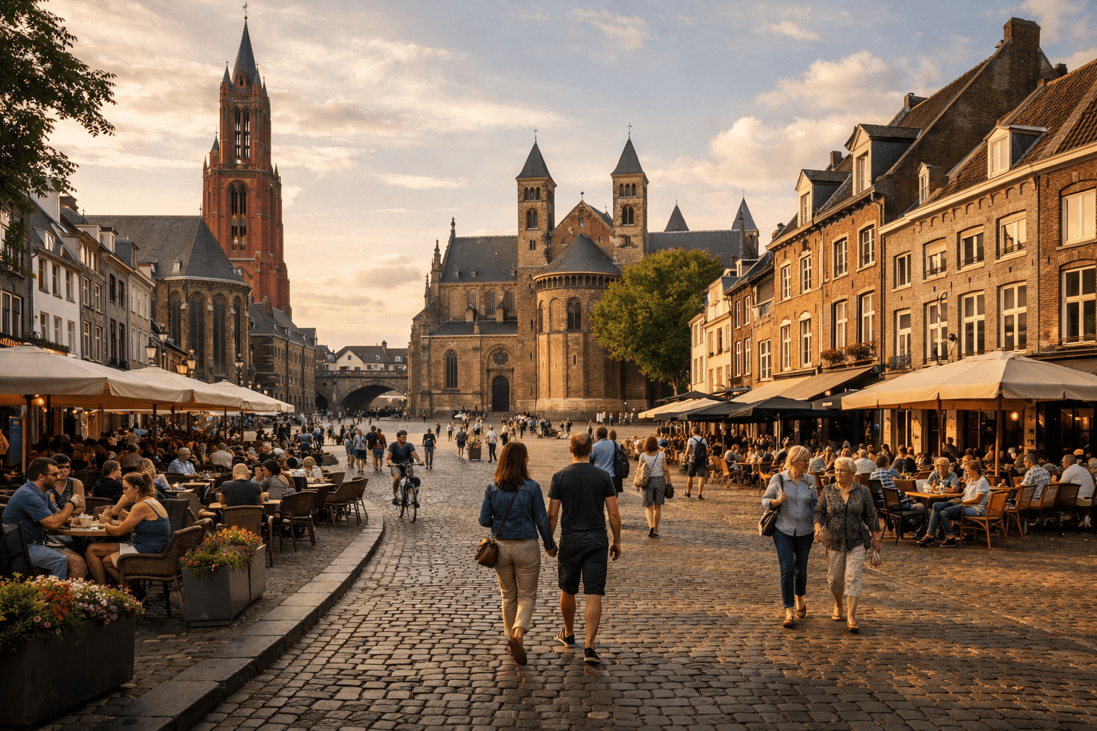 historic german city centre with walkable streets and local atmosphere