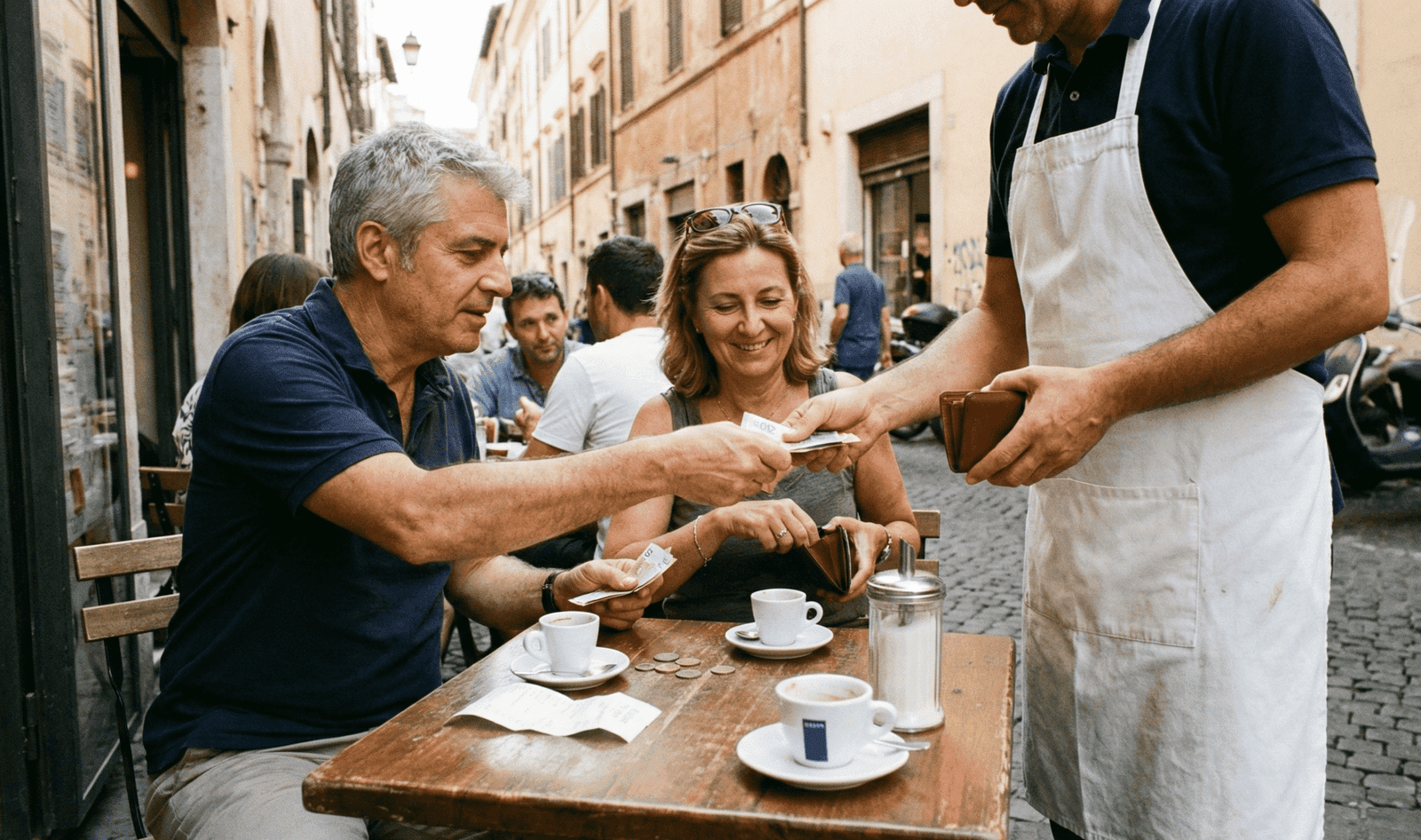 Busy European cafés are beautiful — and easy places to become distracted.