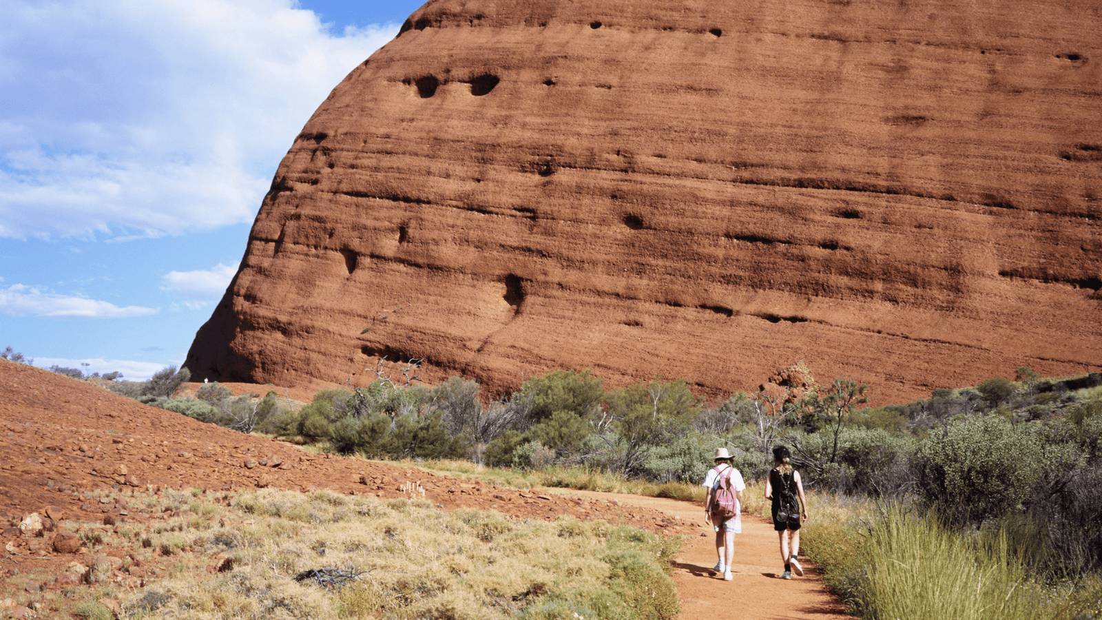 Walking around Uluru