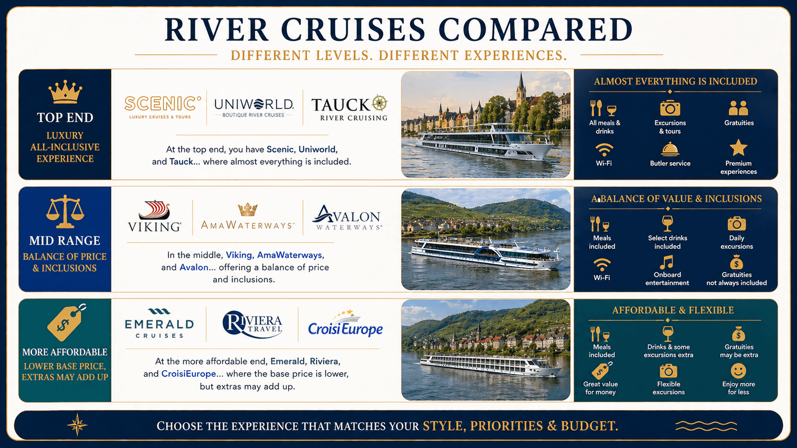 River cruises compared