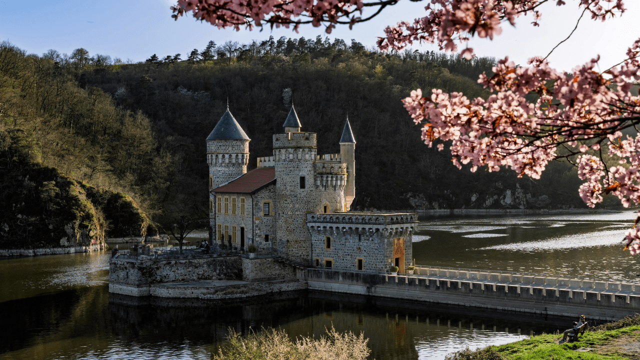 castle on the rhine river