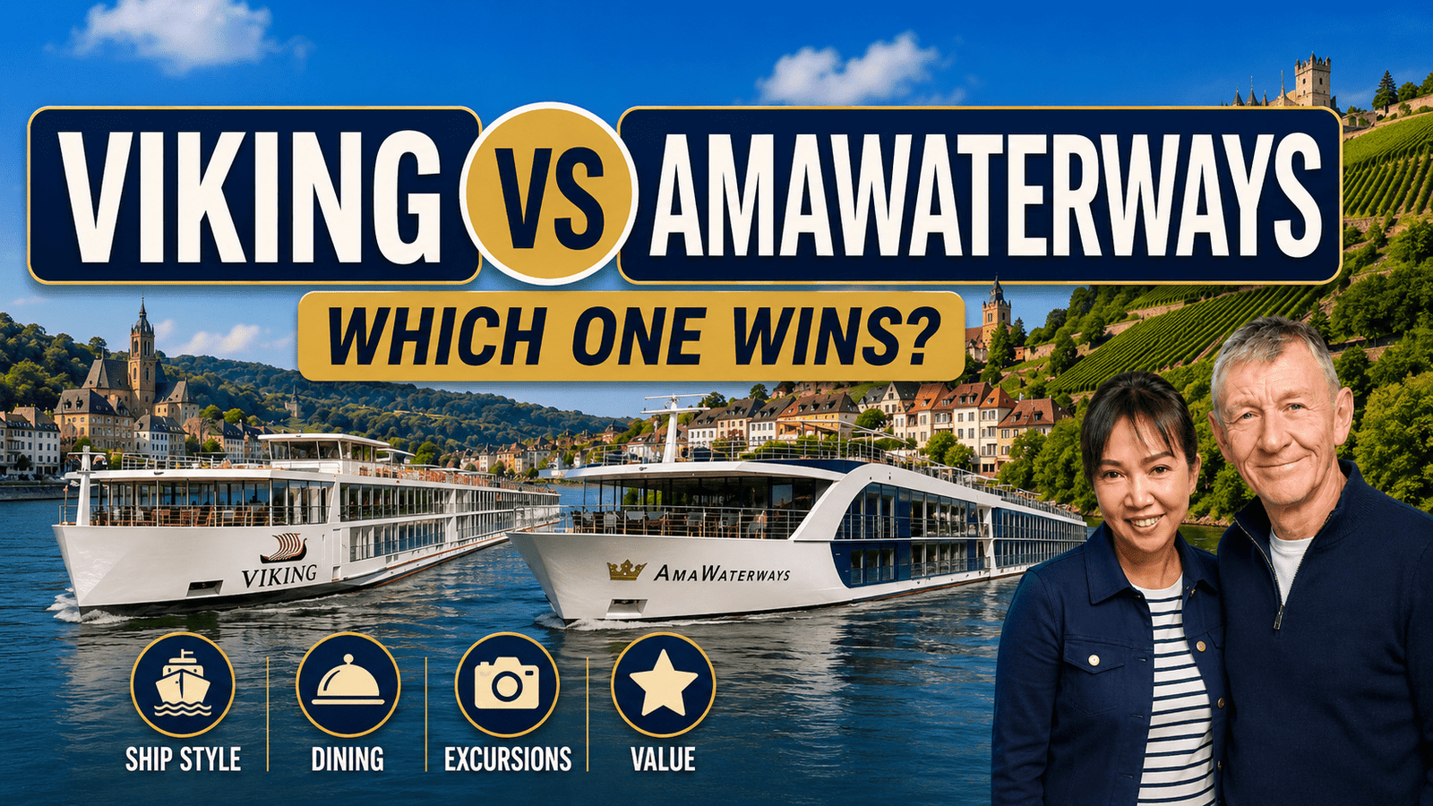 Viking versus AmaWaterways European river cruise comparison